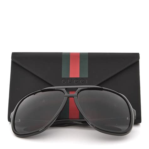 lentes gucci hombre gg 1622 s|GUCCI Aviator Sunglasses GG 1622/S Black .